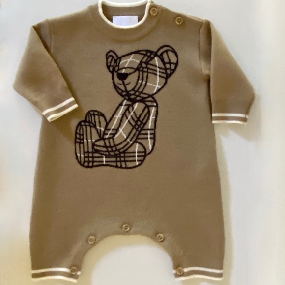 Burberry Baby Thomas Bear Infant Romper - Picture 11 of 13